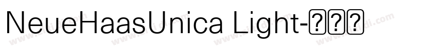 NeueHaasUnica Light字体转换